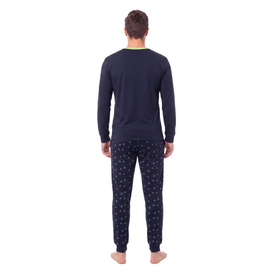 Men's Cotton Long Sleeve Pyjamas KLP4 - Image 3