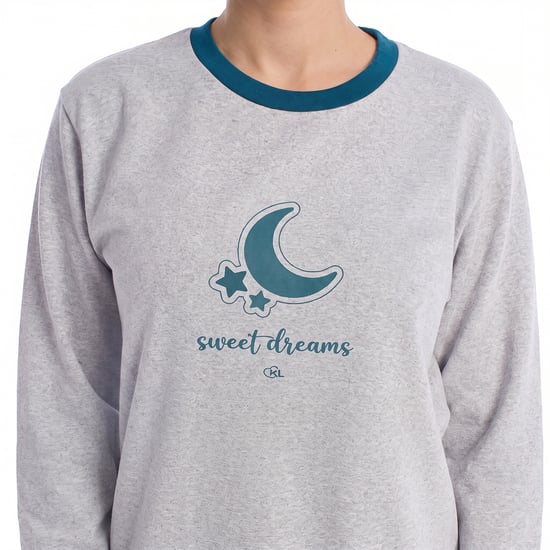 Women's Cotton Long Sleeve Pyjamas KLP1 - Image 2