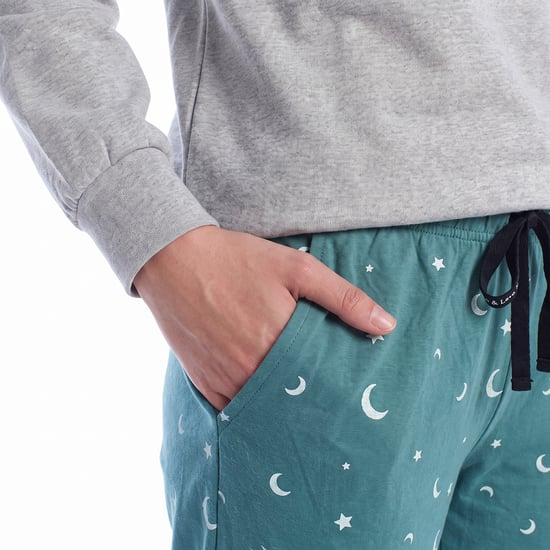 Women's Cotton Long Sleeve Pyjamas KLP1 - Image 5