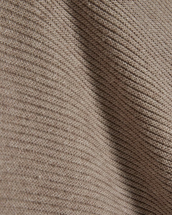 River Island Womens Jumper Beige Cotton V-Neck Knitted - Image 5