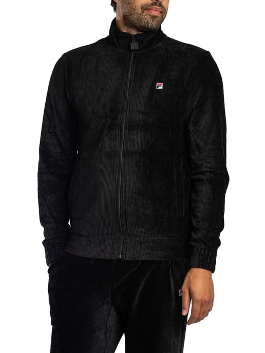 Fila Walter Corduroy Trainingsjack, Zwart - Image 2