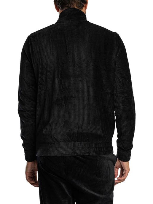 Fila Walter Corduroy Trainingsjack, Zwart - Image 3