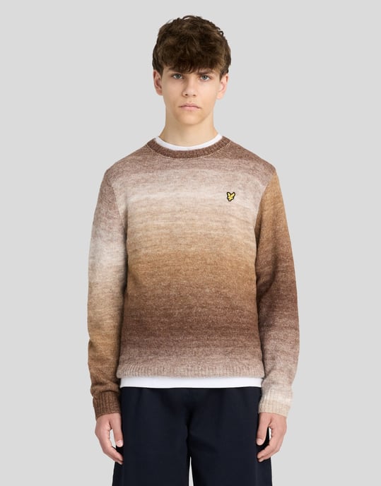 Ombre trui met ronde hals - Image 1