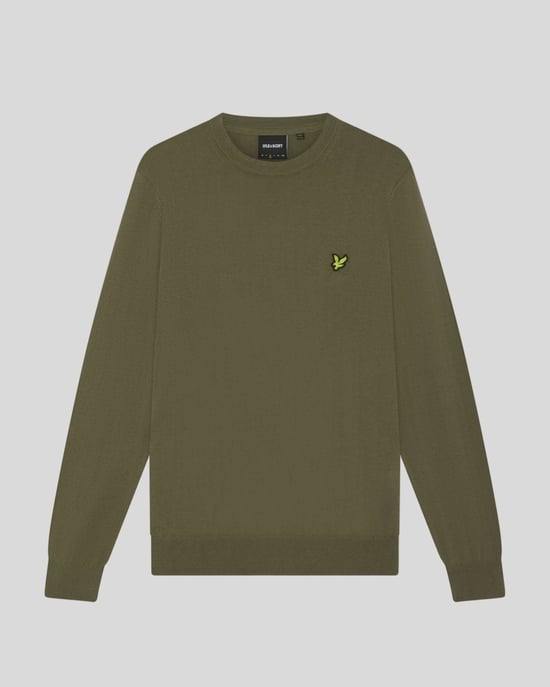 Cotton Merino Crew Neck Jumper - Image 5