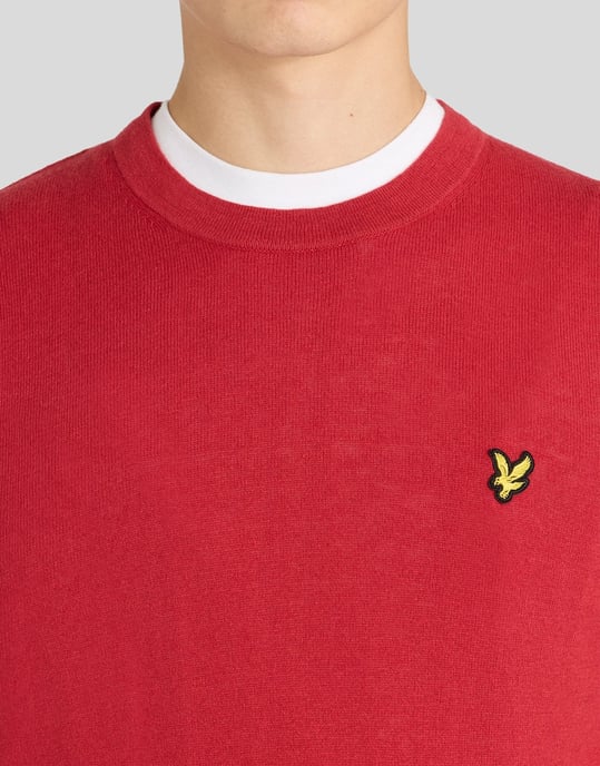 Cotton Merino Crew Neck Jumper - Image 3