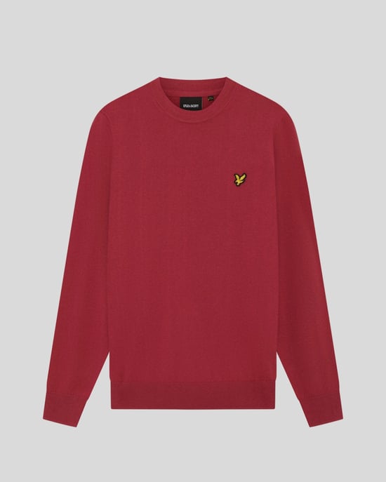 Cotton Merino Crew Neck Jumper - Image 5