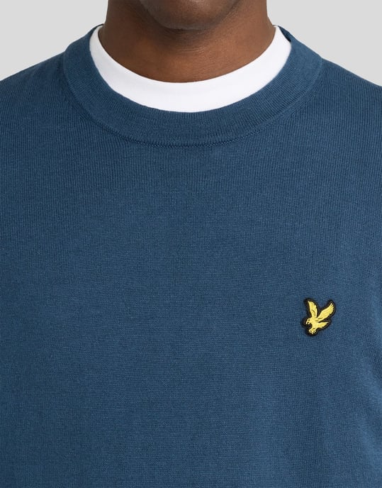 Cotton Merino Crew Neck Jumper - Image 3