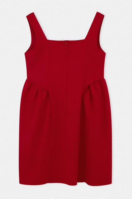 Trendyol Curve Dam Röd Enfärgad Kort / Mini Ärmlös Casual A-linje Plus size Klänning - Image 5