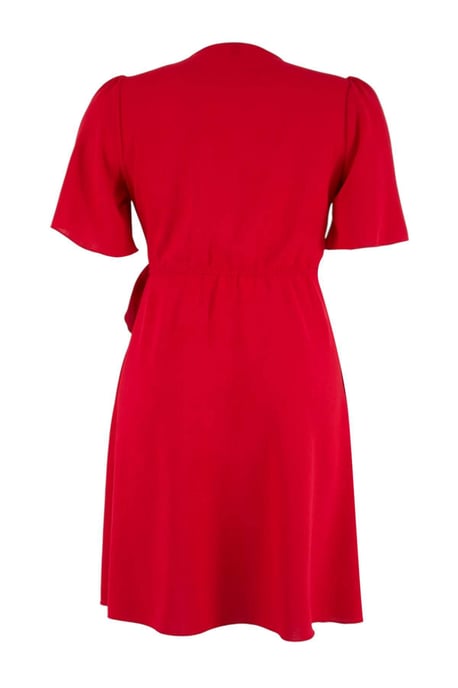 Trendyol Curve Dam Röd Enfärgad Kort / Mini Kort Casual Dubbelknäppt Plus size Klänning - Image 5