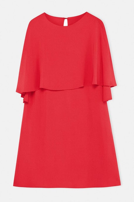 Trendyol Curve Dam Röd Enfärgad Kort / Mini Ärmlös Rak Plus size Klänning - Image 3
