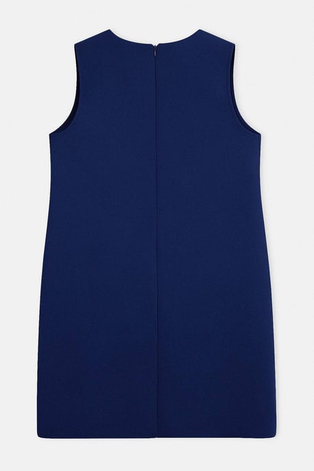 Trendyol Curve Dam Mörkblå Enfärgad Kort / Mini Ärmlös Casual A-linje Plus size Klänning - Image 5