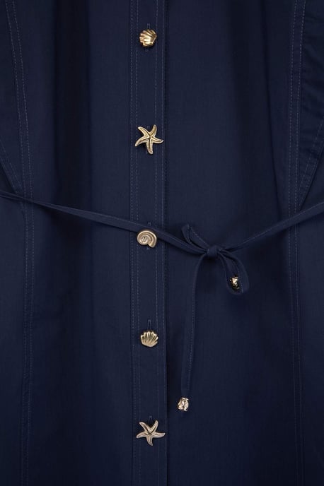 Trendyol Curve Dam Mörkblå Enfärgad Kort / Mini Ärmlös Casual A-linje Plus size Klänning - Image 4