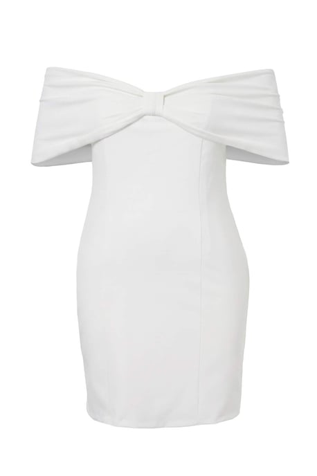 Trendyol Curve Dam Vit Enfärgad Kort / Mini Ärmlös Bodycon Plus size Klänning - Image 5
