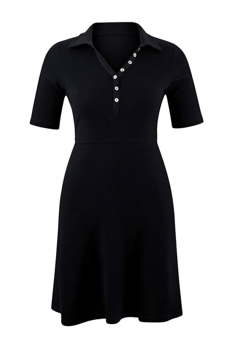 Trendyol Curve Dam Mörkblå Enfärgad Kort / Mini Kort Casual Skater Plus size Klänning - Image 2