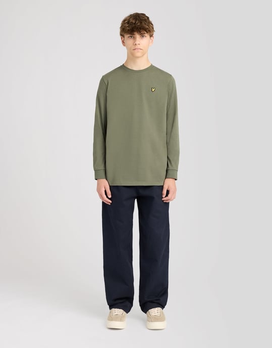 Enfärgad långärmad T-shirt - Image 2