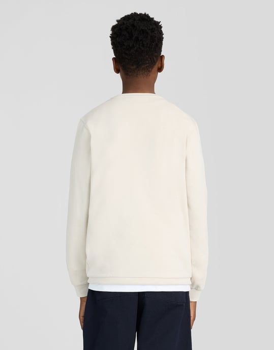 Sweatshirt med rund hals - Image 4