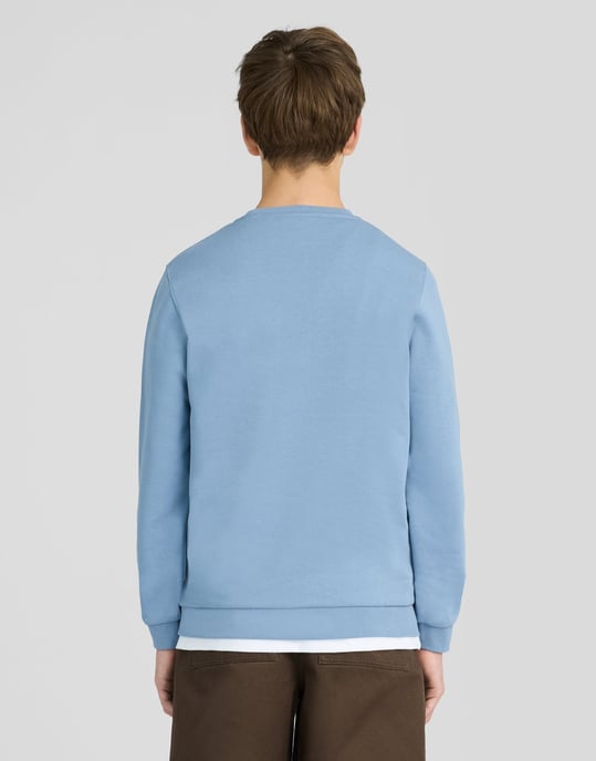Sweatshirt med rund halsringning - Image 4