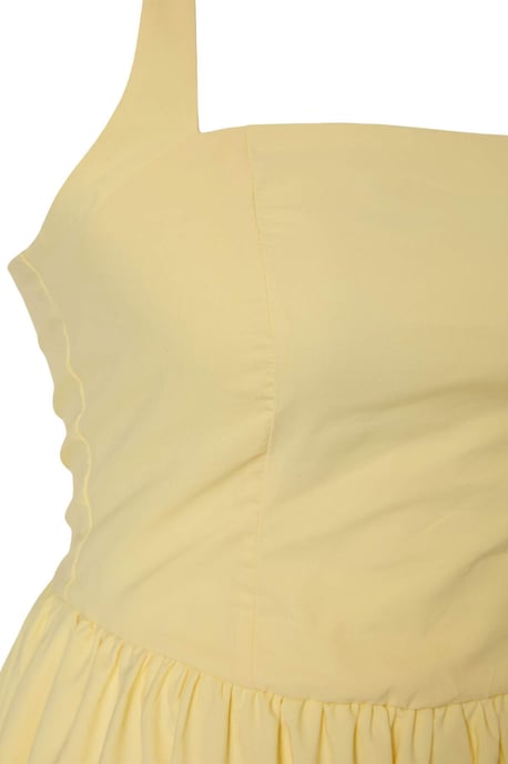 Trendyol Curve Dam Gul Enfärgad Kort / Mini Ärmlös Casual A-linje Plus size Klänning - Image 4