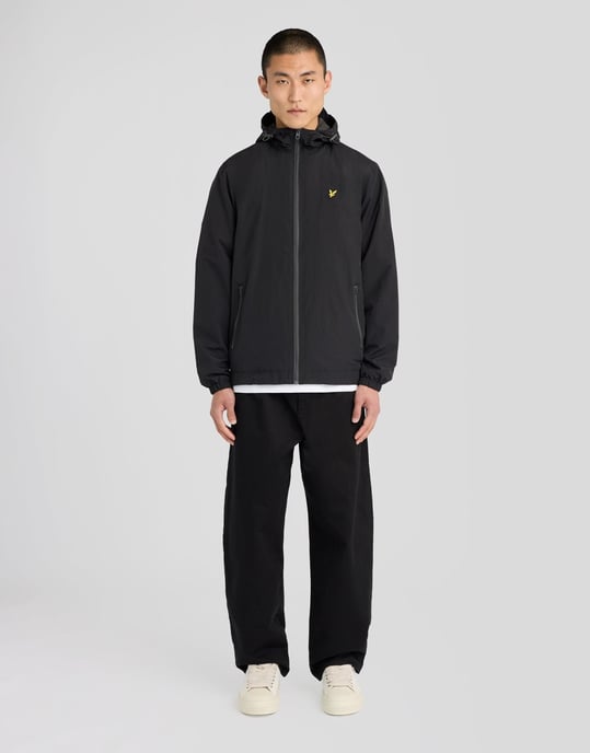 Contrast Zip Through Hooded Jacket - Image 2