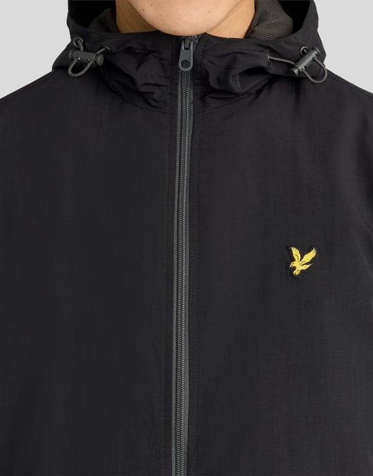 Contrast Zip Through Hooded Jacket - Image 3