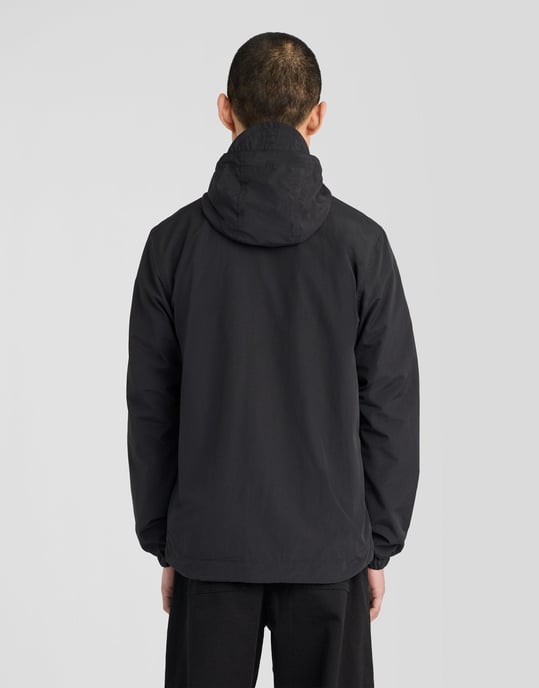 Contrast Zip Through Hooded Jacket - Image 4