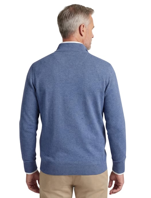 sweater Baileys blauw gemêleerd katoen normale fit - Image 2
