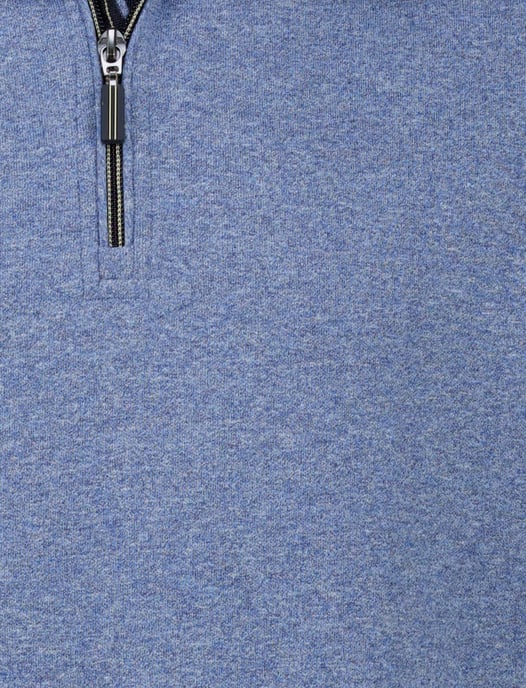 sweater Baileys blauw gemêleerd katoen normale fit - Image 4