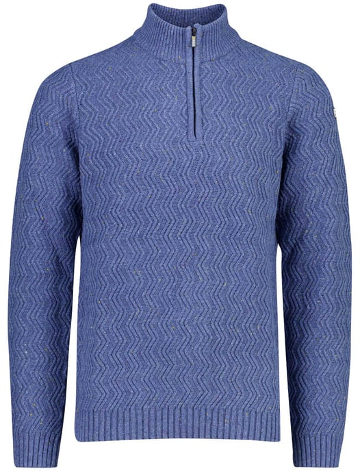 Trui New Zealand blauw half zip - Image 2