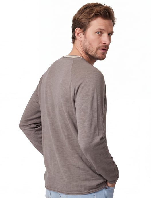 Trui Jack & Jones Plus Size bruin JJBREEZE - Image 2