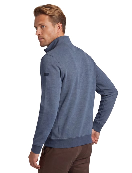 trui Baileys normale fit blauw half zip zonder capuchon - Image 2