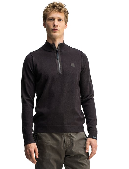 Trui half zip Butcher of Blue bruin - Image 1