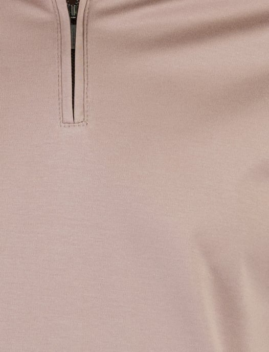 Poloshirt Desoto beige katoen rits - Image 4