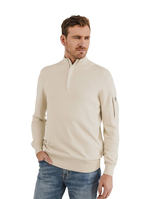 State of Art half zip trui beige verborgen rits - Image 1