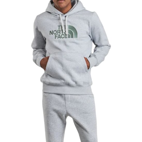 The North Face Men’s Drew Peak Embroidered Logo Hoodie TNF Grey - Image 4