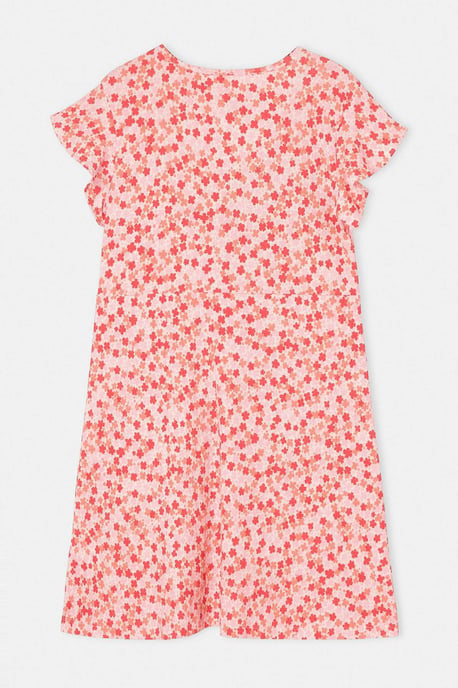 Trendyol Curve Dam Rosa Blommig Kort / Mini Kort A-linje Plus size Klänning - Image 4