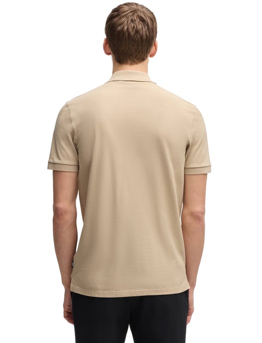 BOSS polo korte mouw beige effen Pallas pique - Image 2
