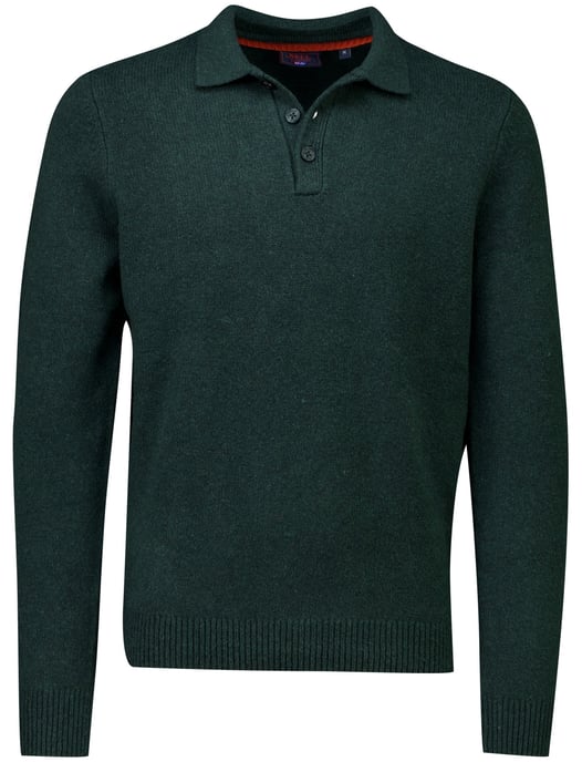 Poloshirt New Zealand donkergroen gebreid - Image 1