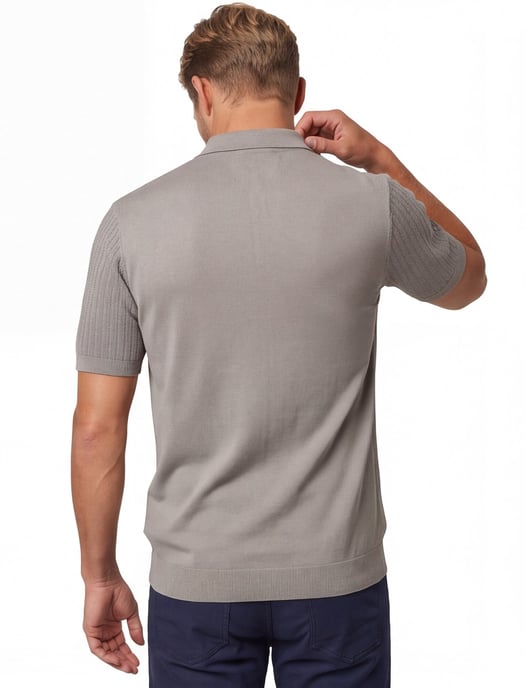 Poloshirt Gentiluomo bruin 3 hals normale fit - Image 2