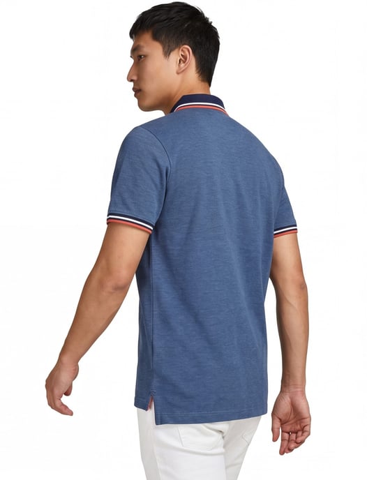 Jack & Jones polo Plus Size donkerblauw - Image 2