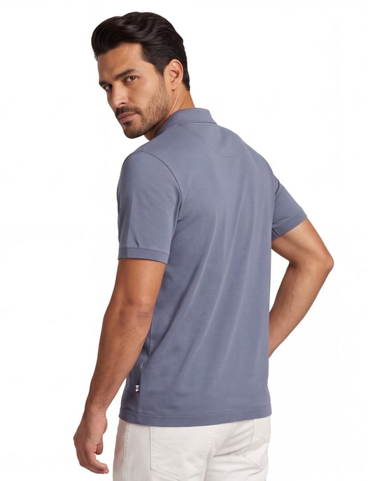 Brax polo blauw katoen - Image 2