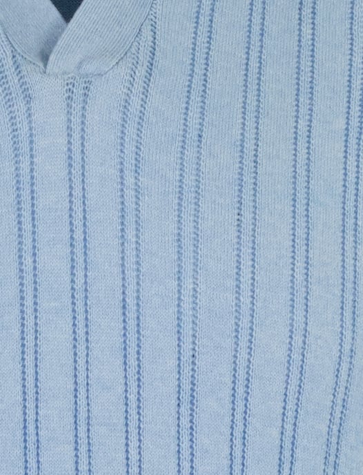 Polo baileys lichtblauw v-hals normale fit streepjes - Image 3