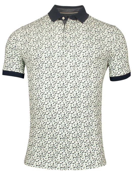 Baileys polo groen geprint multicolor - Image 1