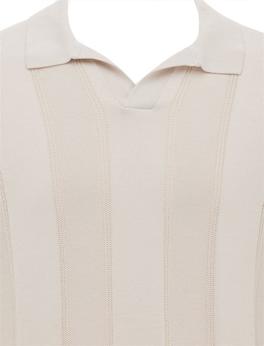 Gentiluomo poloshirt beige met boord - Image 3