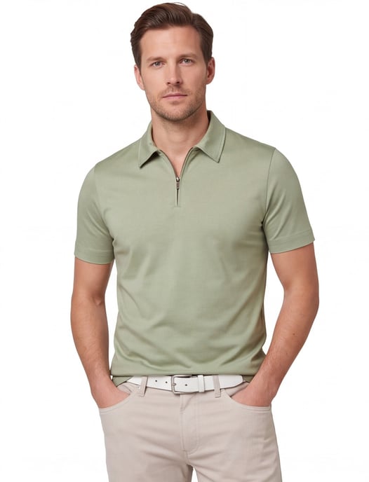 Desoto poloshirt groen wijde fit - Image 1