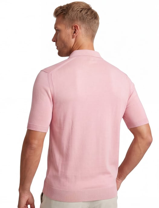 roze Hugo Boss Orange Asac P polo met boord - Image 2