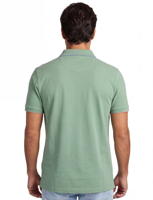 New Zealand poloshirt groen pique katoen - Image 2