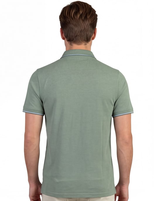 Poloshirt Baileys groen randjes op boord en mouw - Image 2
