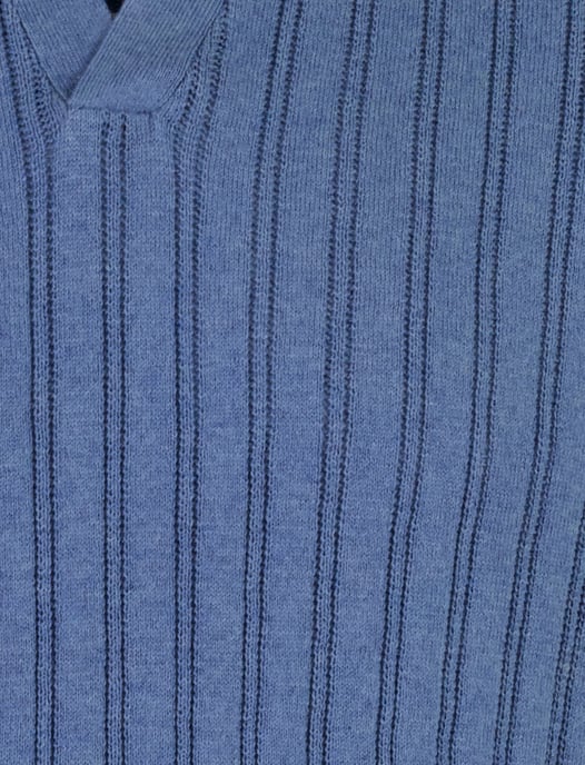 Polo Baileys v-hals blauw korte mouw gestreept - Image 3