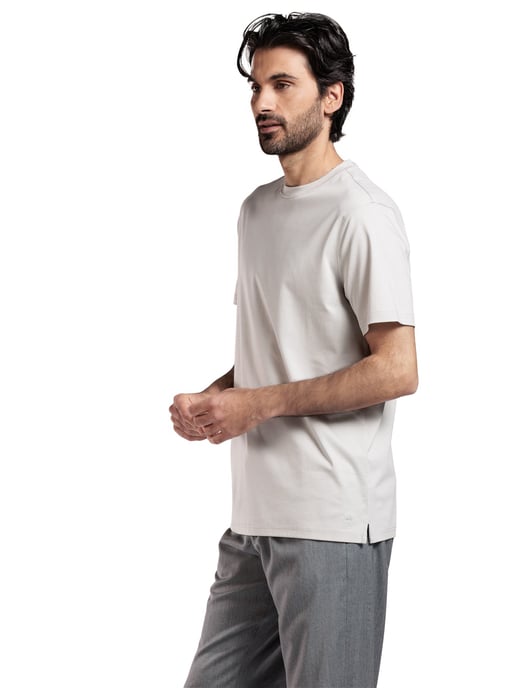 Thomas Maine t-shirt beige katoen - Image 1