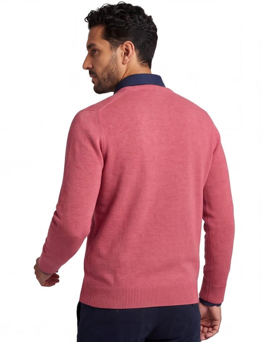 William Lockie trui rood wol wijde fit - Image 2